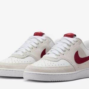 Nike Court Vision Sneaker- Red/White